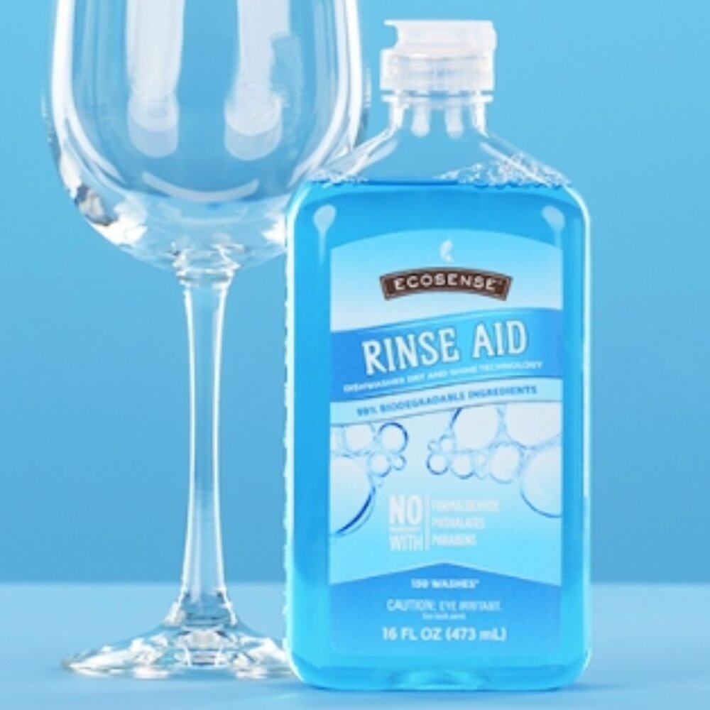 EcoSense Rinse Aid Dishwasher Dry & Shine | Size 16 fl. oz. Rinse & Drying Agent